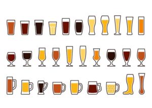 vasos de cerveza a elegir según el estilo cervecero